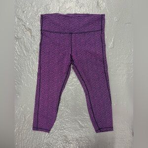 Athleta Purple Crop Leggings size XL